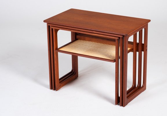 Nesting Tables in Teak by Johannes Andersen for CFC Silkeborg, Denmark, 1950s, Set of 3-ZGQ-1289944