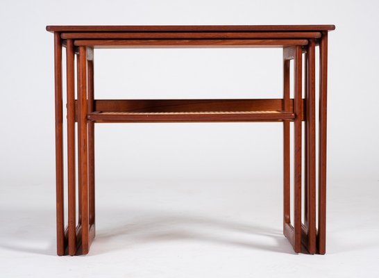 Nesting Tables in Teak by Johannes Andersen for CFC Silkeborg, Denmark, 1950s, Set of 3-ZGQ-1289944