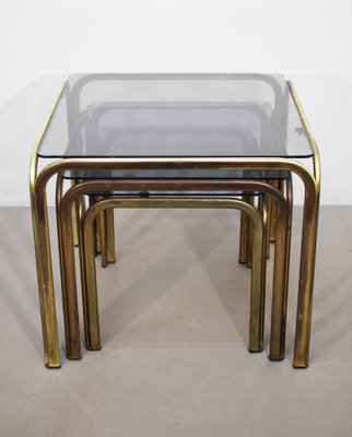 Nesting Tables, Italy, 1970s, Set of 3-AOL-1798703