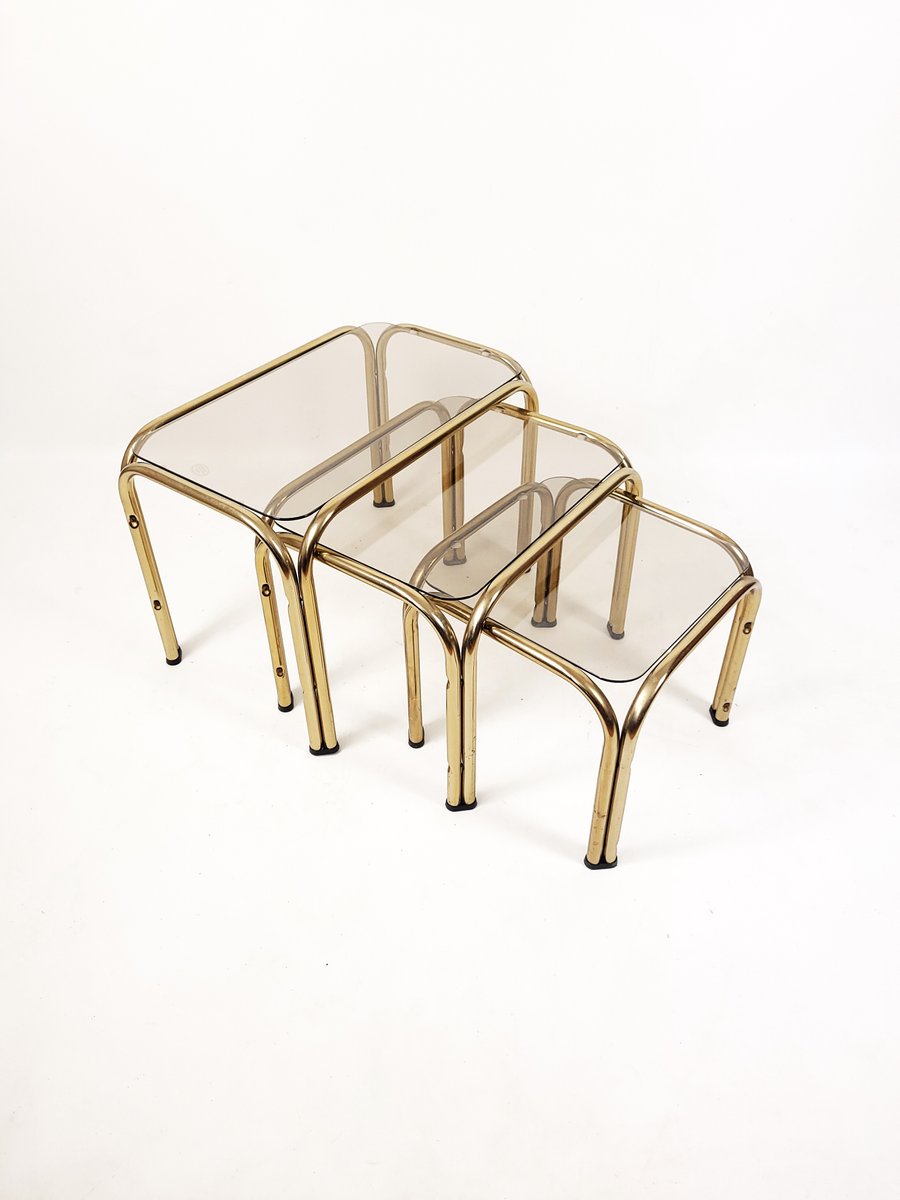 Nesting Tables, Netherlands, 1980s, Set of 3