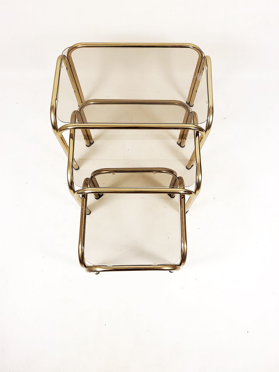 Nesting Tables, Netherlands, 1980s, Set of 3