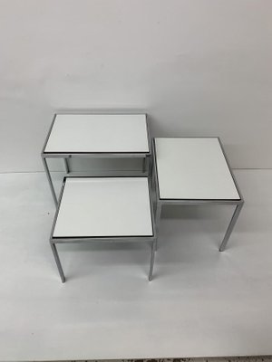 Nesting Tables with Reversible Top by Cees Braakman for Pastoe, 1970s, Set of 3-BGP-1173739