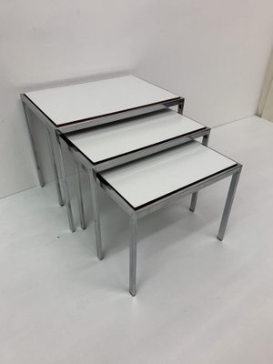 Nesting Tables with Reversible Top by Cees Braakman for Pastoe, 1970s, Set of 3-BGP-1173739