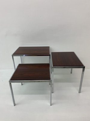 Nesting Tables with Reversible Top by Cees Braakman for Pastoe, 1970s, Set of 3-BGP-1173739