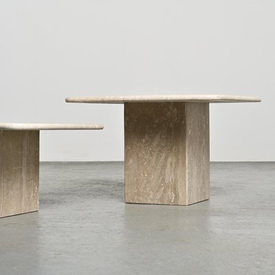 Nesting Travertine Tables, Italy, 1970, Set of 3-GJR-2023777