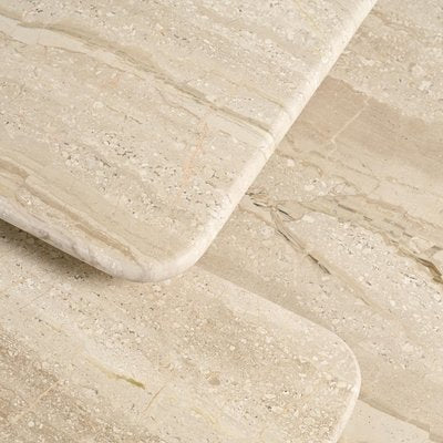 Nesting Travertine Tables, Italy, 1970, Set of 3-GJR-2023777