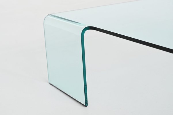 Neutra Coffee Table in Glass by Rodolfo Dordoni for Fiam, Italy, 1990s-BXV-2043646