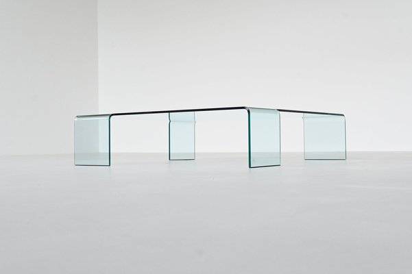 Neutra Coffee Table in Glass by Rodolfo Dordoni for Fiam, Italy, 1990s-BXV-2043646