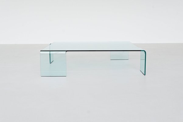 Neutra Coffee Table in Glass by Rodolfo Dordoni for Fiam, Italy, 1990s-BXV-2043646