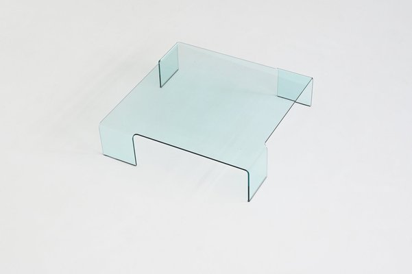 Neutra Coffee Table in Glass by Rodolfo Dordoni for Fiam, Italy, 1990s-BXV-2043646