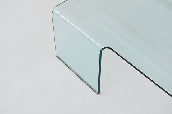 Neutra Coffee Table in Glass by Rodolfo Dordoni for Fiam, Italy, 1990s-BXV-2043646