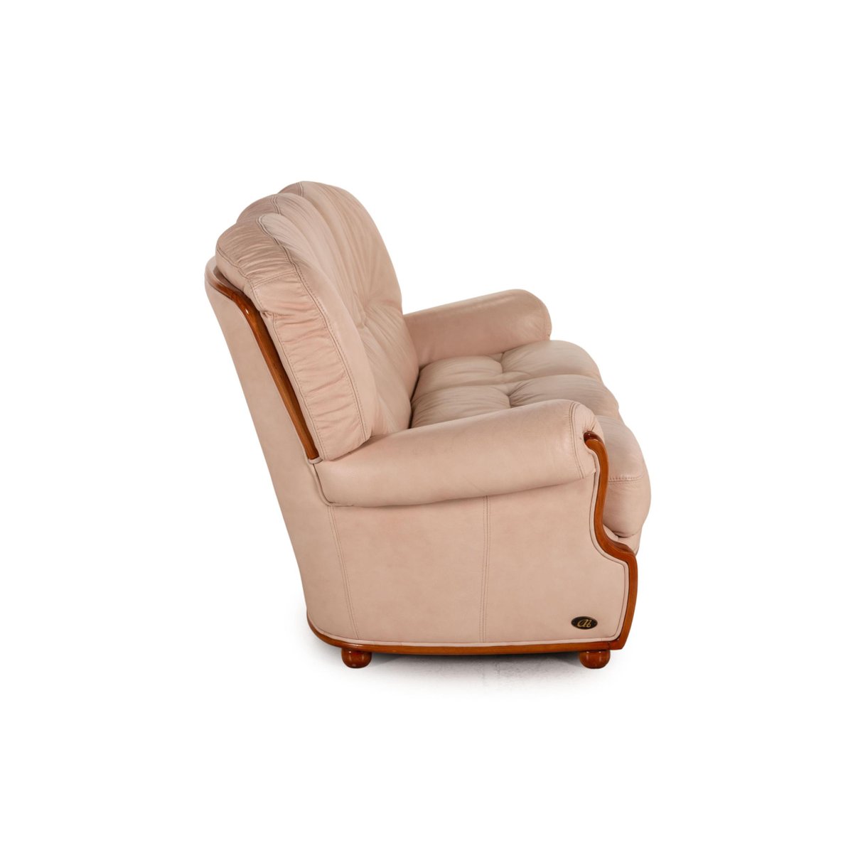 Nevada Cream Leather 3-Seater Sofa from Nieri