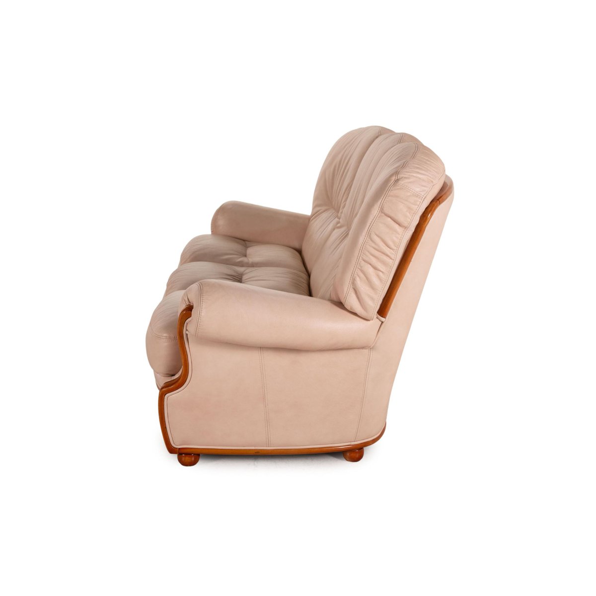 Nevada Cream Leather 3-Seater Sofa from Nieri