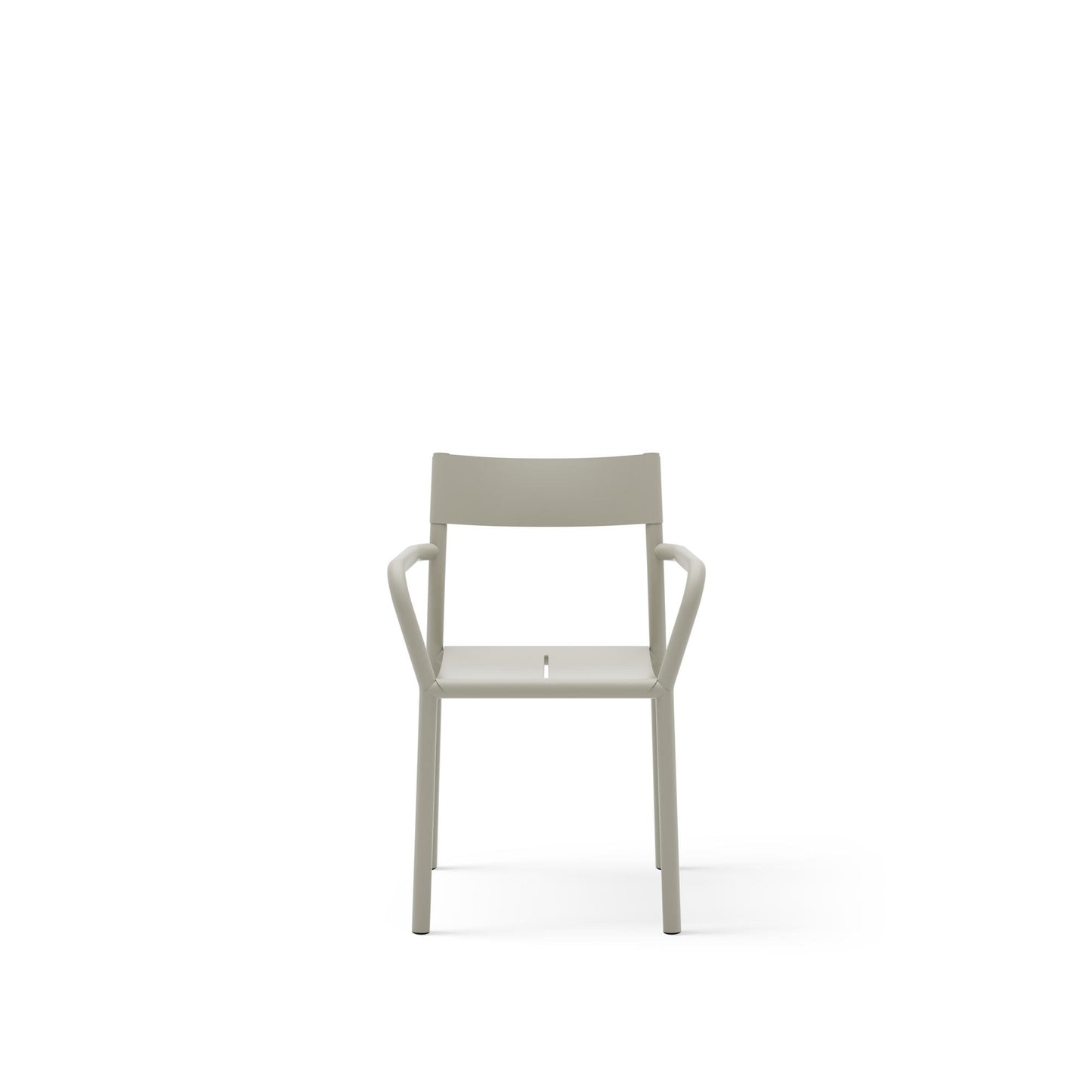 May Outdoor Chair with Armrests by NEW WORKS #Light Gray