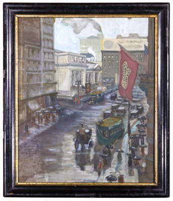 New York, Fifth Avenue, Watercolor, Early 1900s-ZCI-2025129