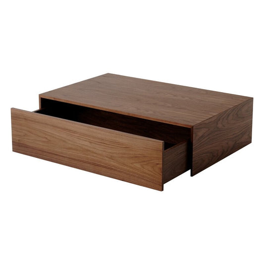 Mass High coffee table with drawer by New Works #walnut #