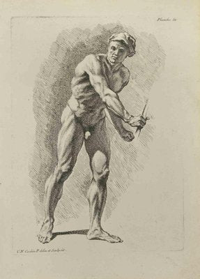 Nicholas Cochin, Anatomy Studies, Etching, 1755-ZCI-2029370