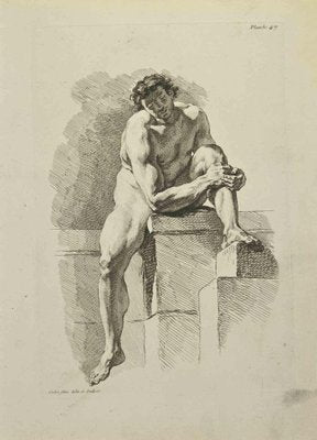 Nicholas Cochin, Anatomy Studies, Etching, 1755-ZCI-2029366