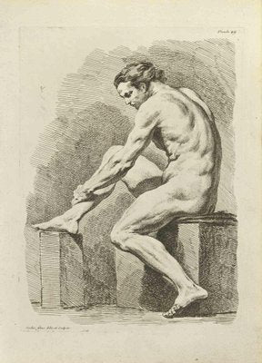 Nicholas Cochin, Anatomy Studies, Etching, 1755-ZCI-2029369