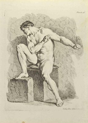 Nicholas Cochin, Anatomy Studies, Etching, 1755-ZCI-2029365