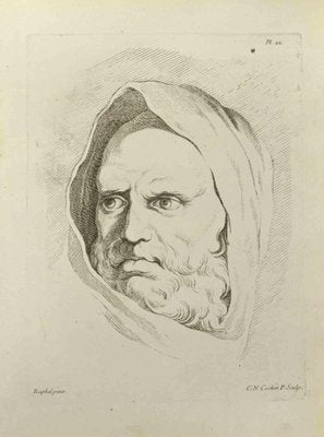 Nicholas Cochin, Portrait after Raphael, Etching, 1755-ZCI-2029363