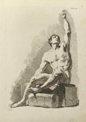 Nicholas Cochin, Posing Man, Etching, 1755-ZCI-2029274