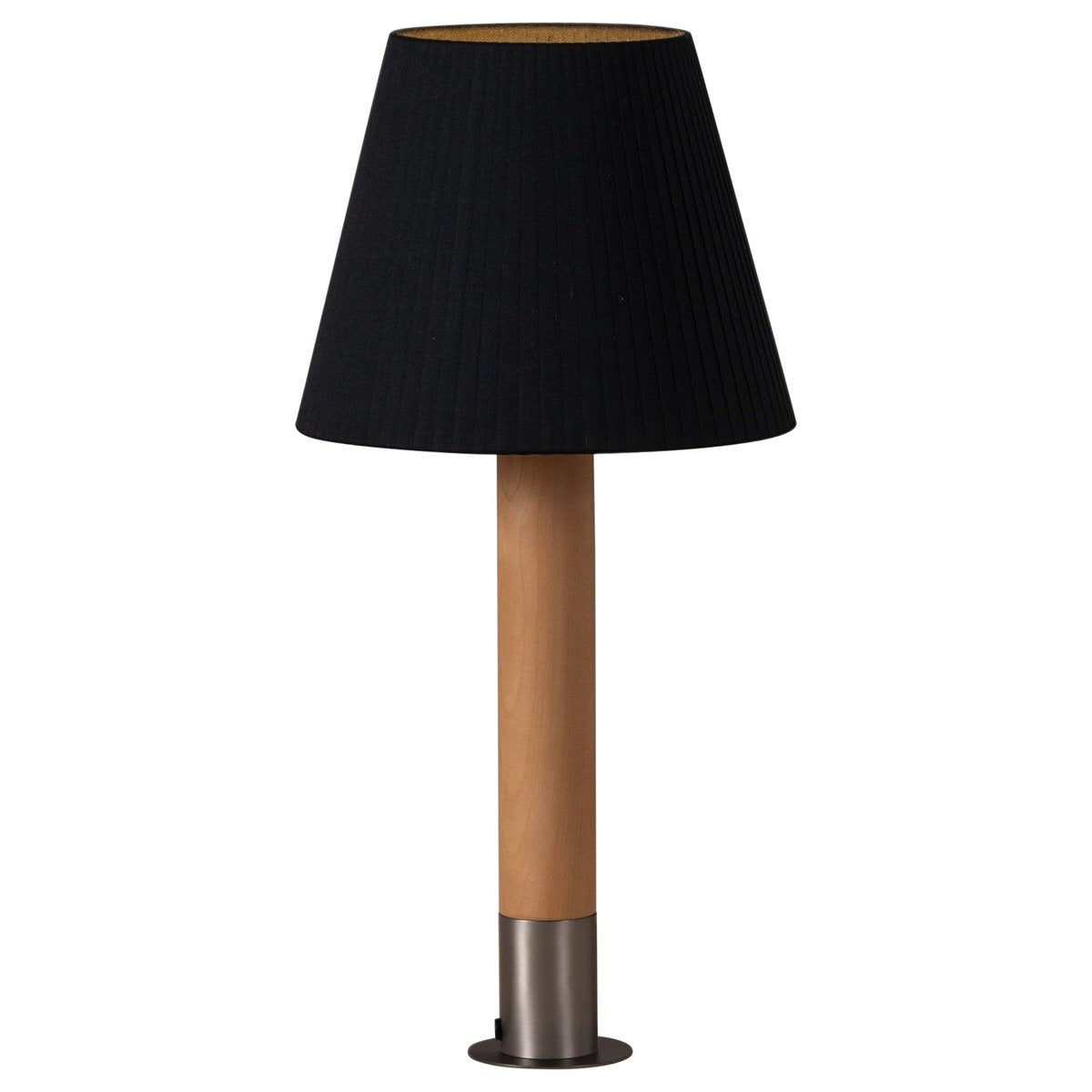 Nickel and Black Básica M1 Table Lamp by Santiago Roqueta for Santa & Cole