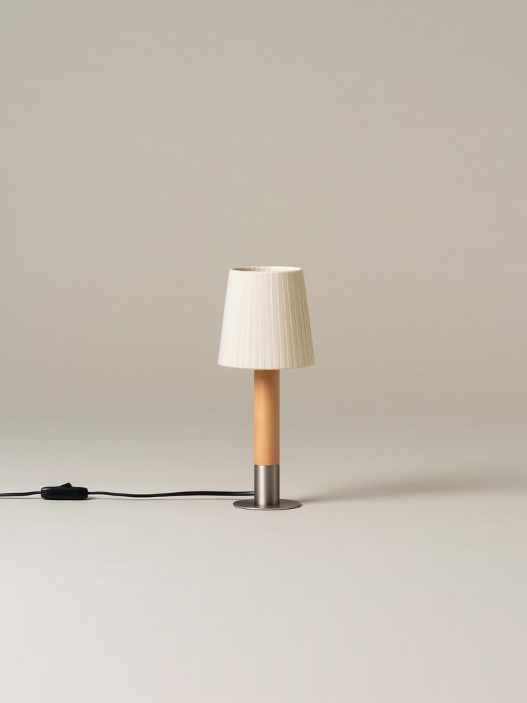 Nickel Básica Mínima Table Lamp by Santiago Roqueta for Santa & Cole