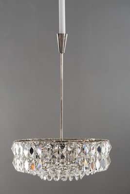 Nickel Crystal Chandelier from Bakalowits & Söhne, 1950s-SPD-734246