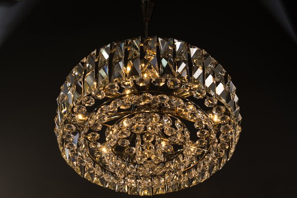 Nickel Crystal Chandelier from Bakalowits & Söhne, 1950s-SPD-734246