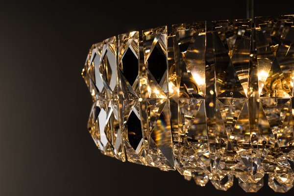 Nickel Crystal Chandelier from Bakalowits & Söhne, 1950s-SPD-734246