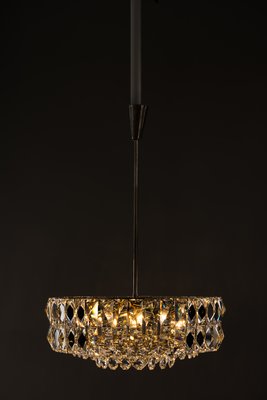 Nickel Crystal Chandelier from Bakalowits & Söhne, 1950s-SPD-734246