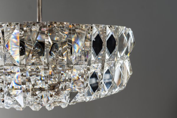 Nickel Crystal Chandelier from Bakalowits & Söhne, 1950s-SPD-734246