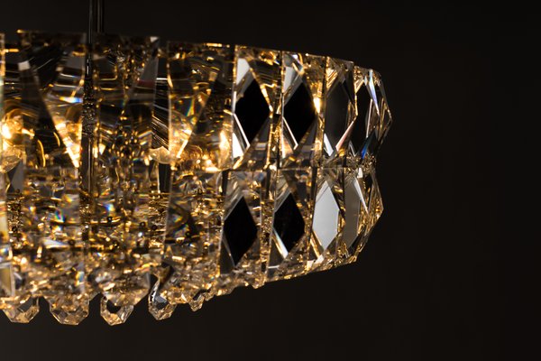 Nickel Crystal Chandelier from Bakalowits & Söhne, 1950s-SPD-734246