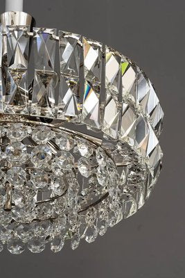 Nickel Crystal Chandelier from Bakalowits & Söhne, 1950s-SPD-1226546