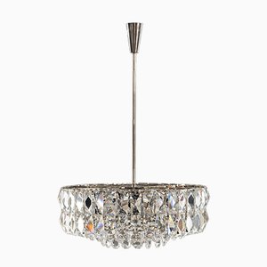 Nickel Crystal Chandelier from Bakalowits & Söhne, 1950s-SPD-734246