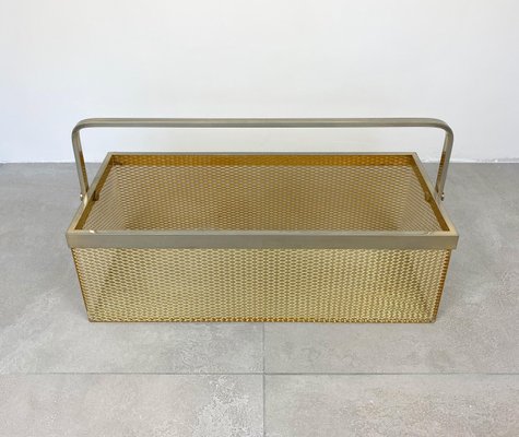 Nickel & Netting Acrylic Magazine Holder Rack, Italy, 1970s-LYQ-1171690