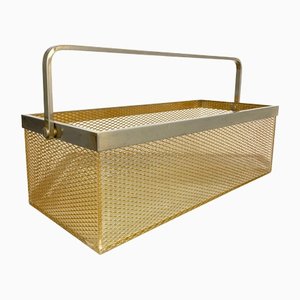 Nickel & Netting Acrylic Magazine Holder Rack, Italy, 1970s-LYQ-1171690