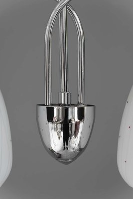 Nickel Pendant with Glass Shades, Vienna, 1950s-SPD-1010305