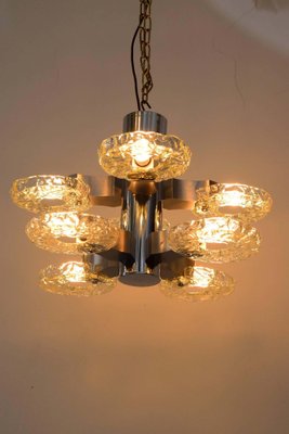 Nickel-Plated 8-Arm Chandelier, 1960s-SPD-975890