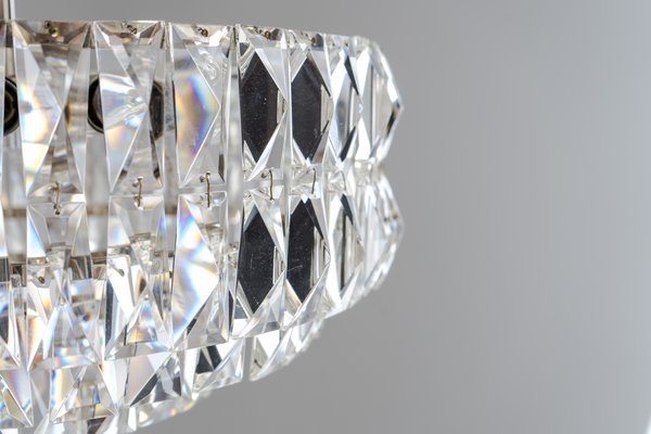 Nickel-Plated Crystal Chandelier from Bakalowits & Söhne, 1960s-SPD-674843