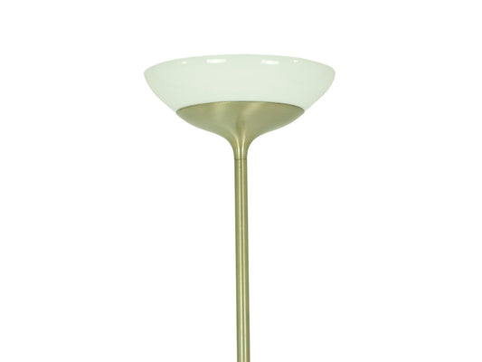 Nickel-Plated Metal & Opaline Glass Aminta Floor Lamp by Emma Gismondi Schweinberger for Artemide, 1966