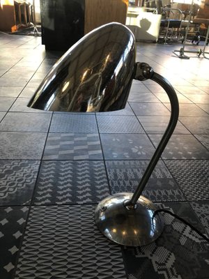 Nickel Table Lamp, 1930s-QUC-1124588