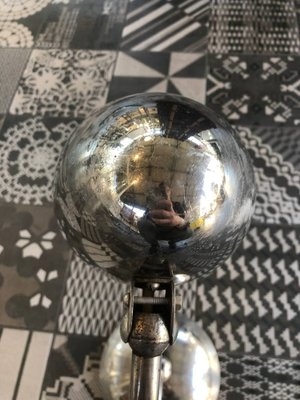 Nickel Table Lamp, 1930s-QUC-1124588