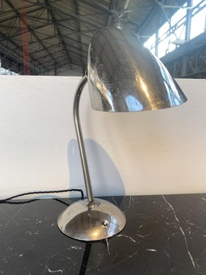 Nickel Table Lamp, 1930s-QUC-1124588