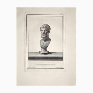 Nicola Billy, Ancient Roman Bust, Original Etching, Late 18th-Century-ZCI-972033