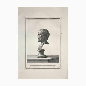 Nicola Fiorillo, Profile of Ancient Roman Bust, Etching, Late 18th-Century-ZCI-972051