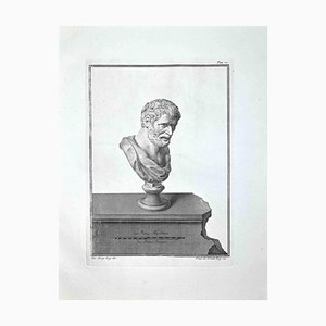 Nicola Fiorillo, Profile of Ancient Roman Bust, Etching, Late 18th-Century-ZCI-972052