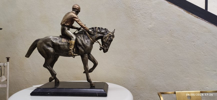 Nicola Voci, Jockey on Horseback, 1998, Bronze-HDX-2027815