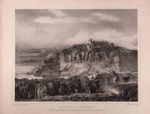 Nicolas Toussaint Charlet, St. Laurent, Original Lithograph, Early 19th-Century-ZCI-1261066